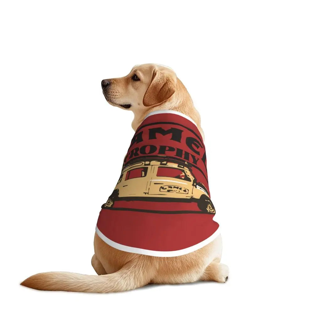 Personalized Camel Trophy Dogs Clothes Breathable Soft Pet Vests Large Dog Jacket Pet Accessories