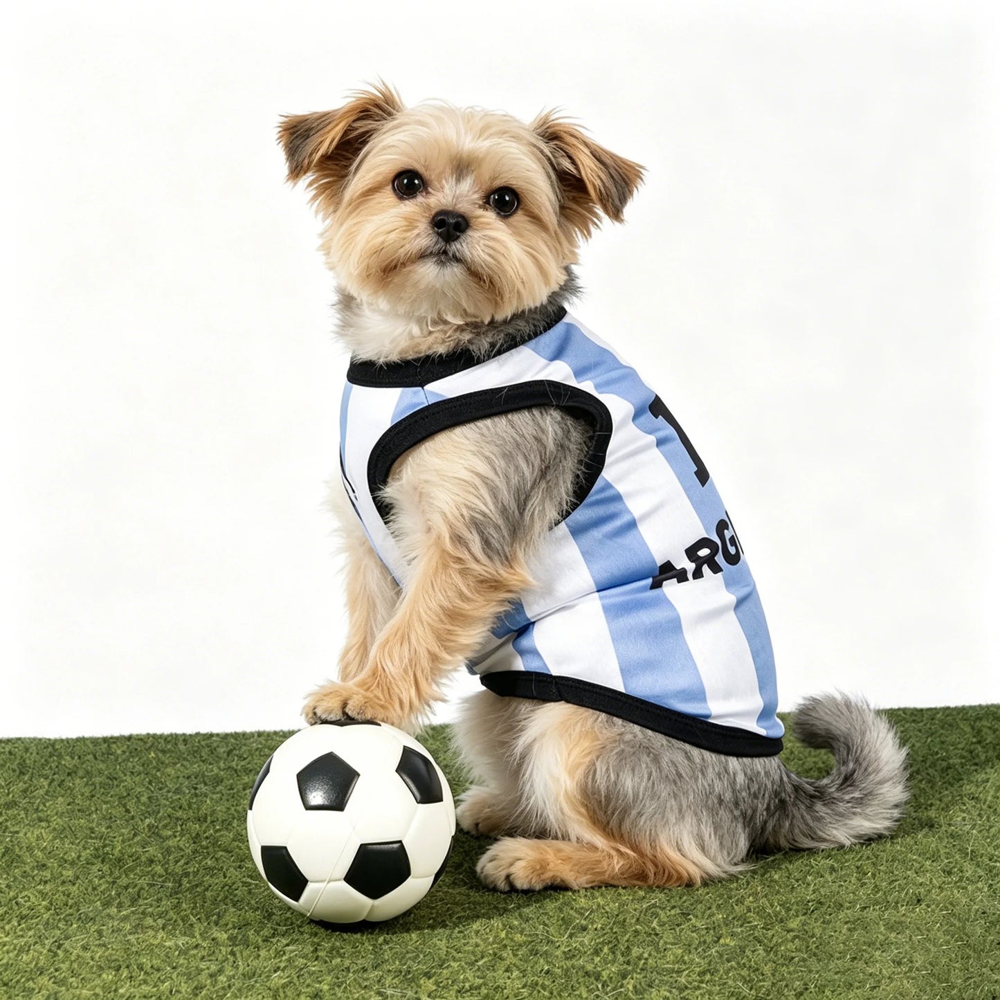 New Dog Soccer Jersey Breathable Summer Pet Clothes Quick-Dry Sleeveless Football Shirt Vest for Small Medium Large Dogs