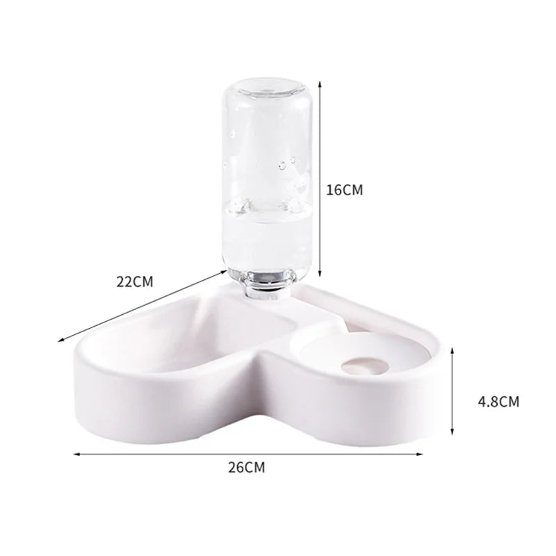Automatic Double Pet Feeding Bowl with Water Dispenser 🐶🐱💧