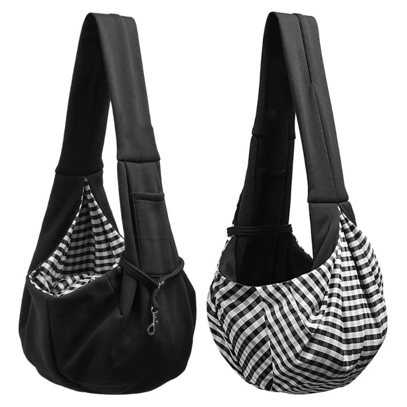 Pet Crossbody Bag Backpack, Black