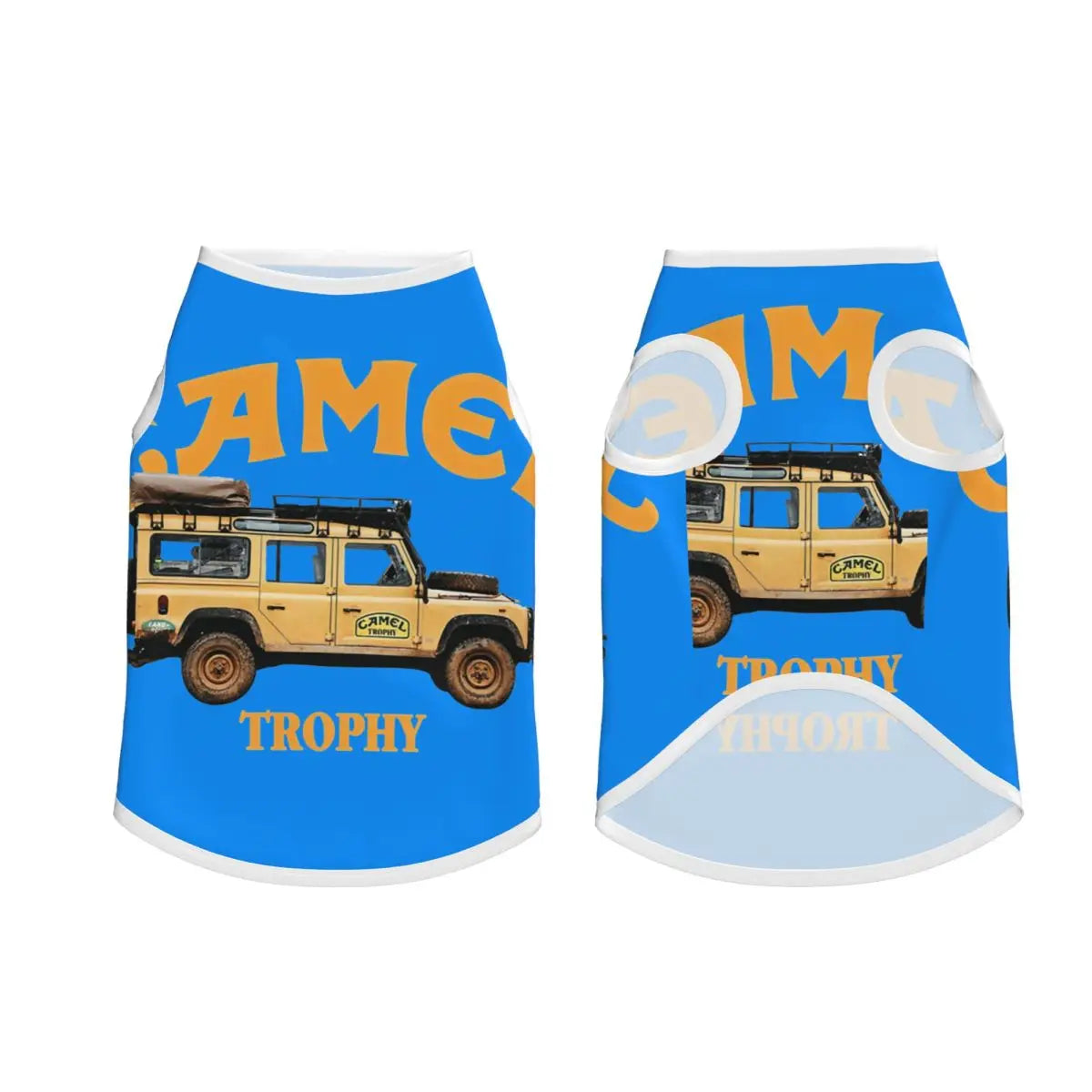 Personalized Camel Trophy Dogs Clothes Breathable Soft Pet Vests Large Dog Jacket Pet Accessories