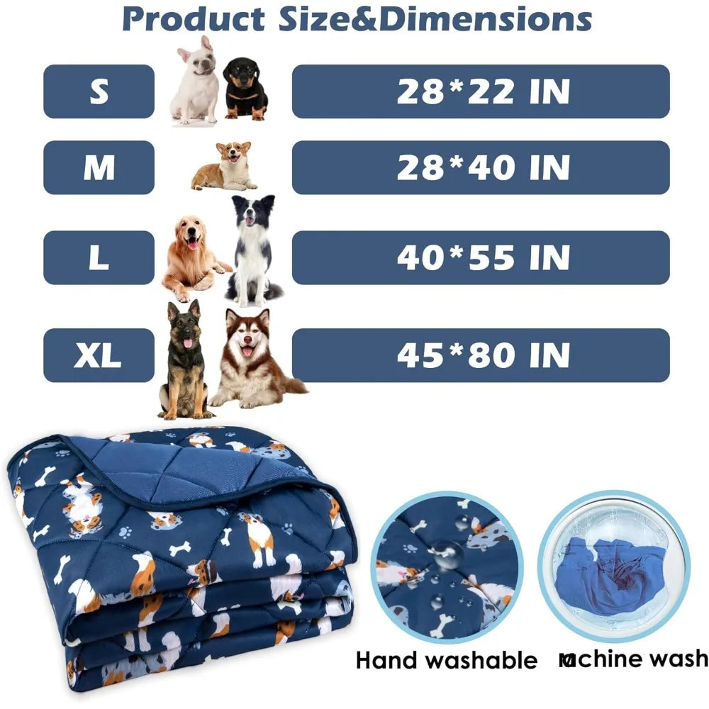 Dog Cooling Mat, Premium Lightweight Pet Cooling Blanket Bed Cover for Dogs, Cat, Puppies