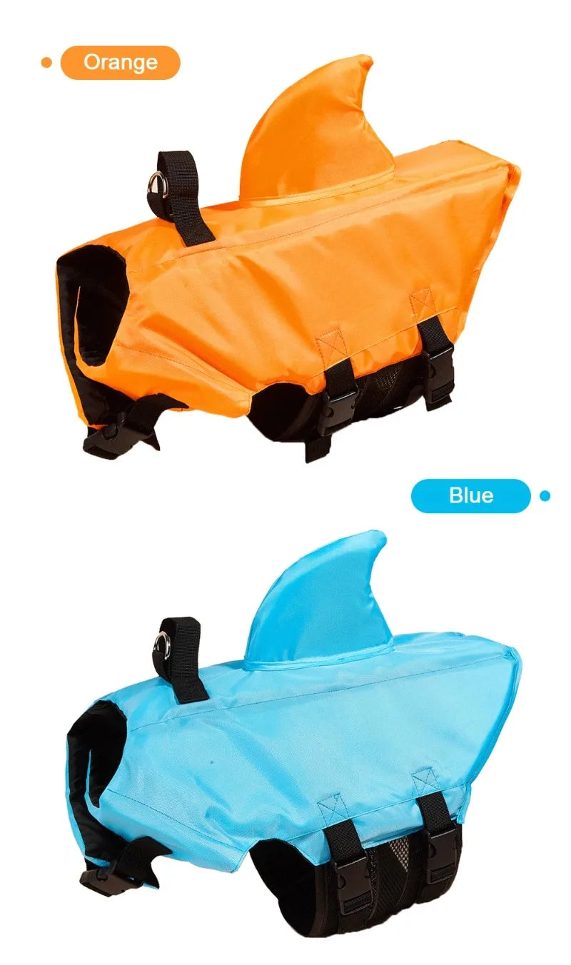 Shark Fin Dog Life Jacket 🦈🐶🦺
