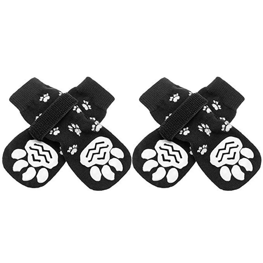 Anti Slip Dog Socks Dog Grip Socks with Straps Traction Control for Indoor on Hardwood Floor