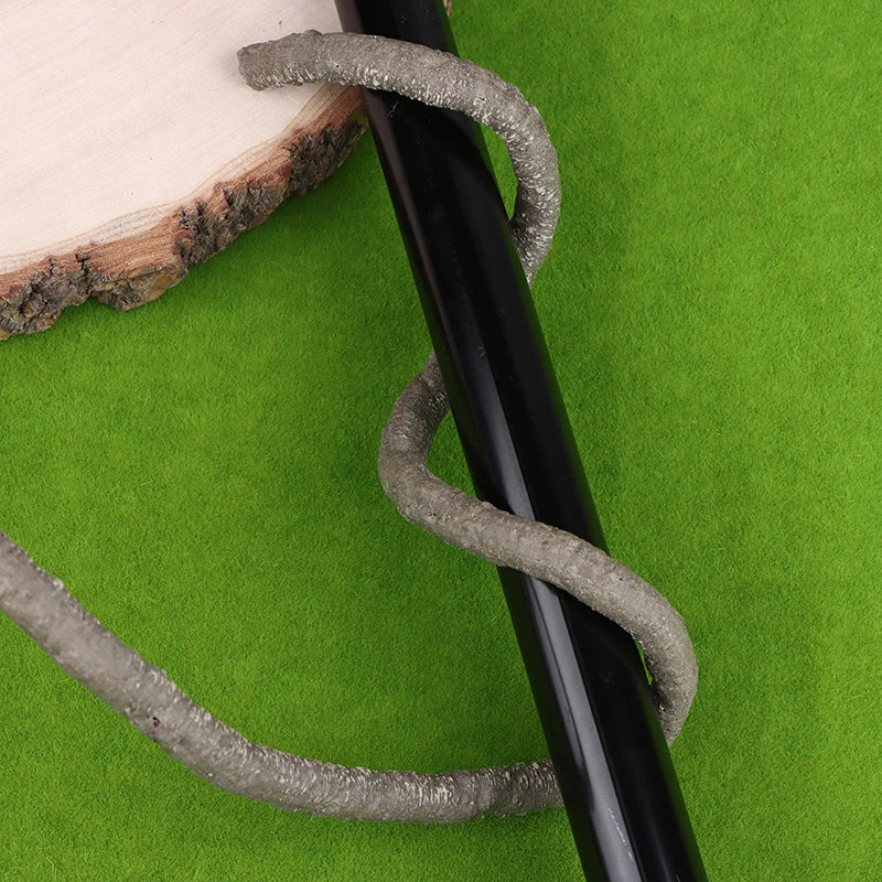 1M Flexible Artificial Reptile Vines Jungle Climbing Rattan Plants Bendable Fake Decor for Lizard Terrarium Tank Pet Habitat