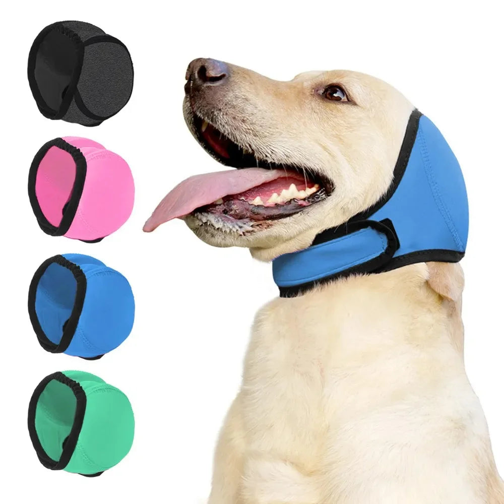 Noise Reduction Dog Ear Covers Anti-Noise Hearing Protection Pet Ear Muffs Adjustable Soft Warm Dog Calming Earmuff
