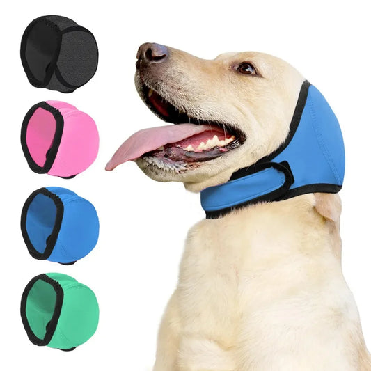 Noise Reduction Dog Ear Covers Anti-Noise Hearing Protection Pet Ear Muffs Adjustable Soft Warm Dog Calming Earmuff