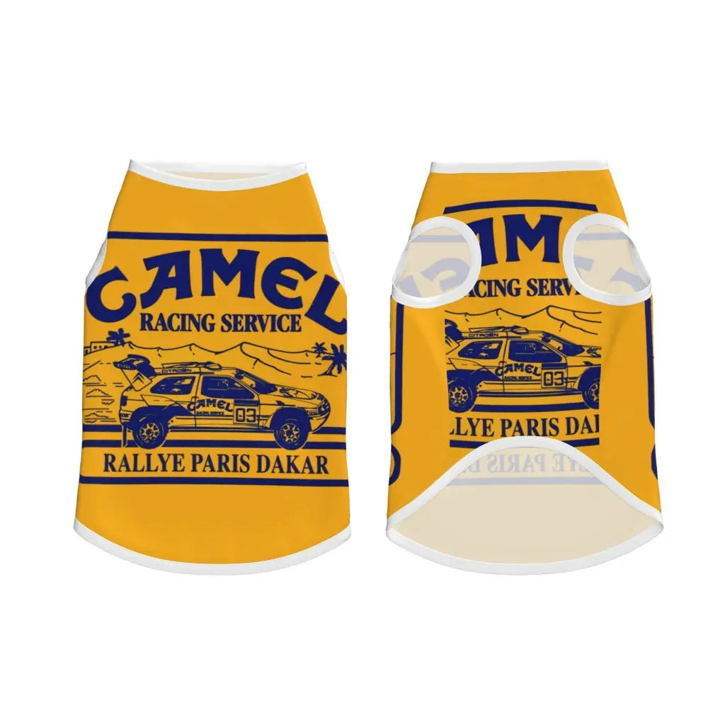 Personalized Camel Trophy Dogs Clothes Breathable Soft Pet Vests Large Dog Jacket Pet Accessories