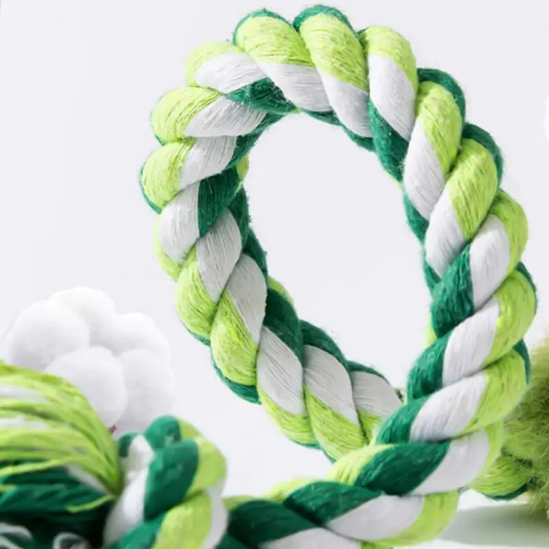 Cute Animal Rope Indestructible Plush Dog Toy with Squeaker