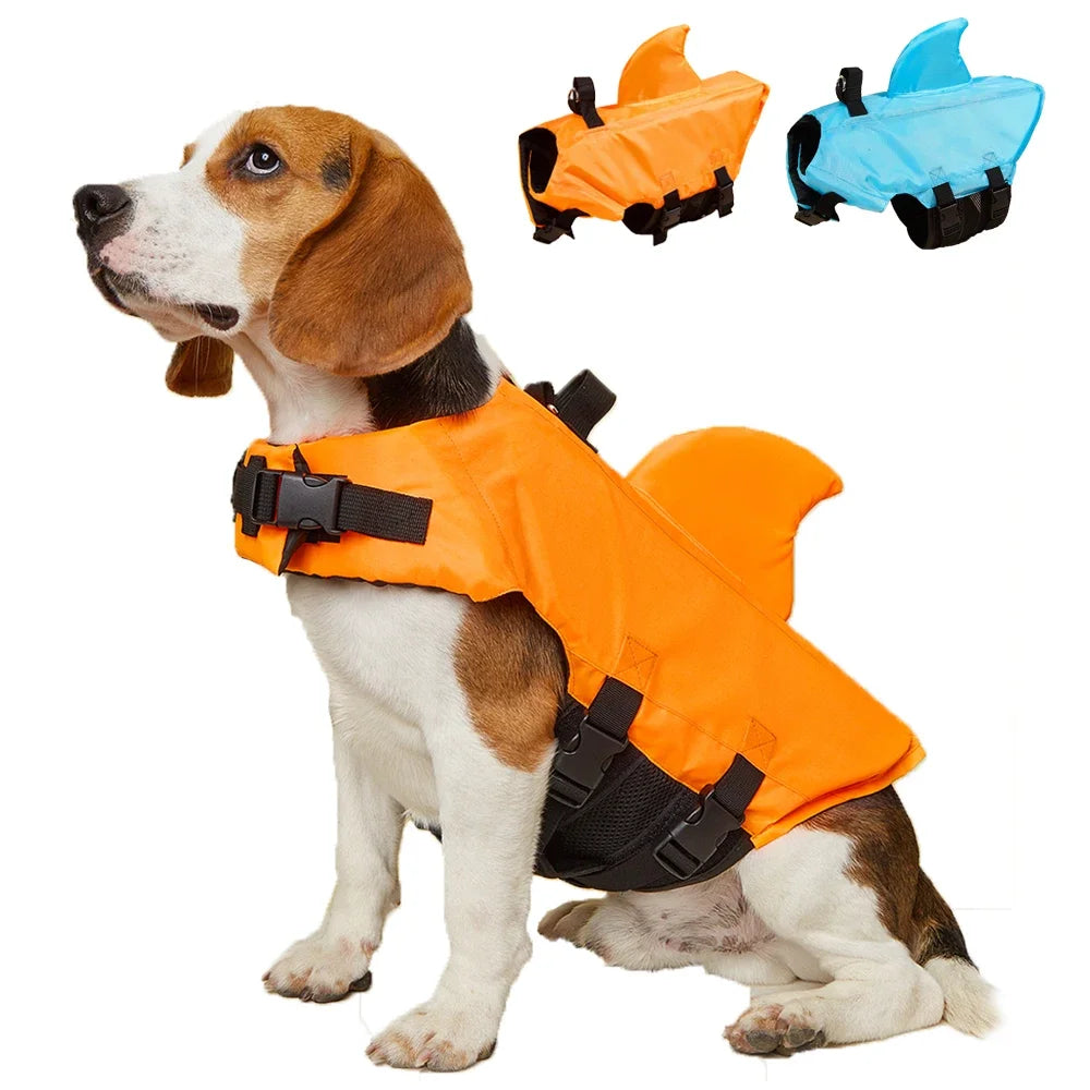 Shark Fin Dog Life Jacket 🦈🐶🦺