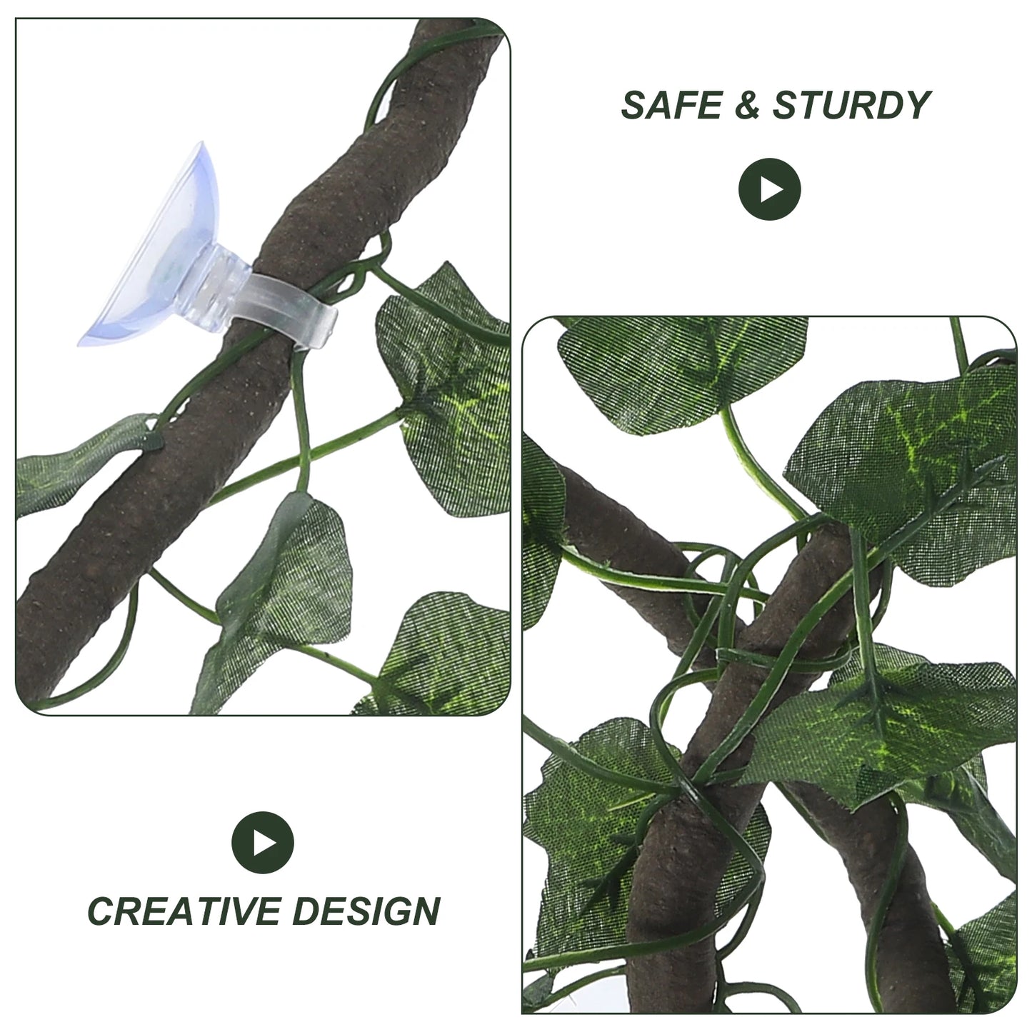 Rattan Vines for Reptile Jungle Vines Strip Decor Aquarium Terrarium Lizard Chameleon Snake Frogs Geckos