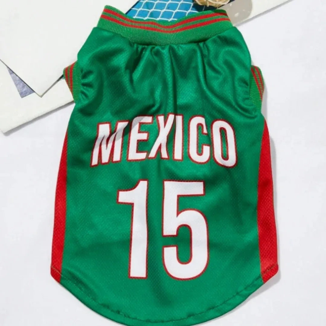 Dog Football Uniform Large Dog Jersey Basketball Clothing Puppy T-Shirts Summer Pet Cat ShirtsMesh Breathable Dog Sport Clothes