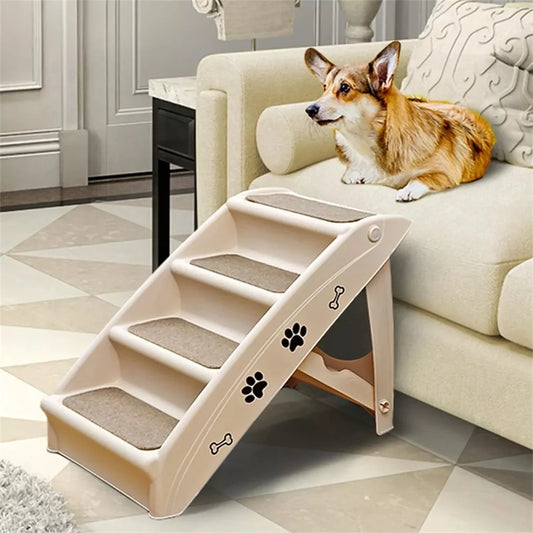 Foldable Dog Ramp Stairs Steps