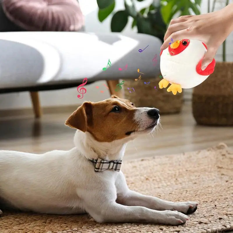 Automatic Smart Teasing Dog Ball Interactive Washable Cartoon Plush Sound Electronic Dog Ball