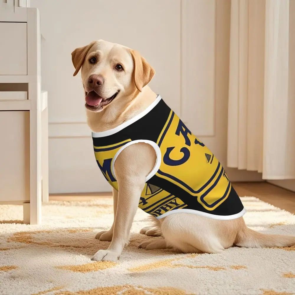 Personalized Camel Trophy Dogs Clothes Breathable Soft Pet Vests Large Dog Jacket Pet Accessories