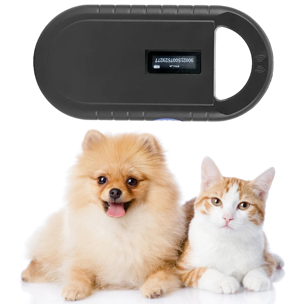 Pet ID Reader 134.2Khz 125kHz Animal RFID Reader Chip Transponder EMID FDX-B Pet Scanner Handheld Microchip Scanner ISO11784/5