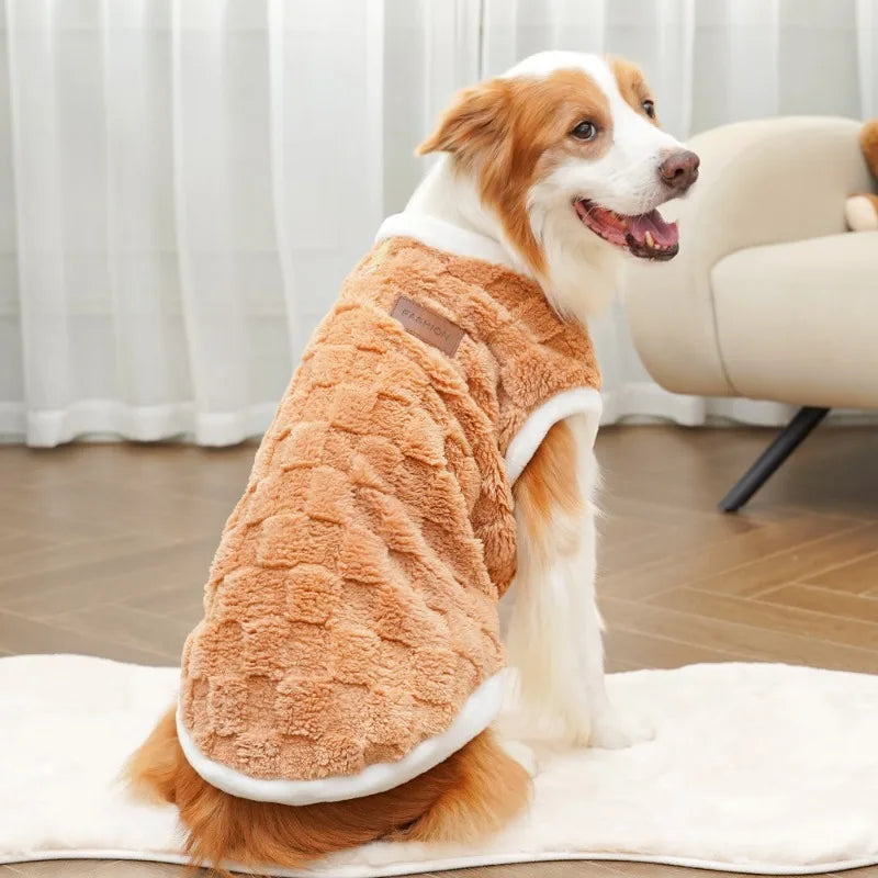 Pet Accessories Winter Dog Clothes for Dogs S-8XL Warm Dogs Coat Schnauzer Pug Clothing Sweatshirts Casual Dog Cat Clothing
