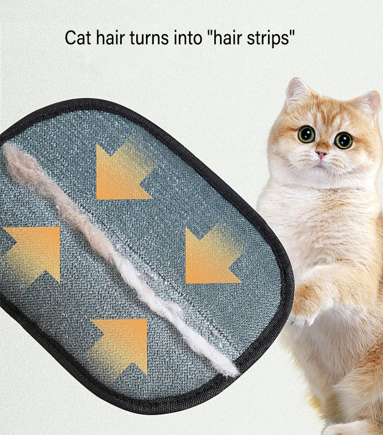 Pet Grooming Gloves Static Dedusting Brush Pet Hair Remover Brush Removing Dog Cat Hair From Sofa Carpet Clothes Tool Supplies