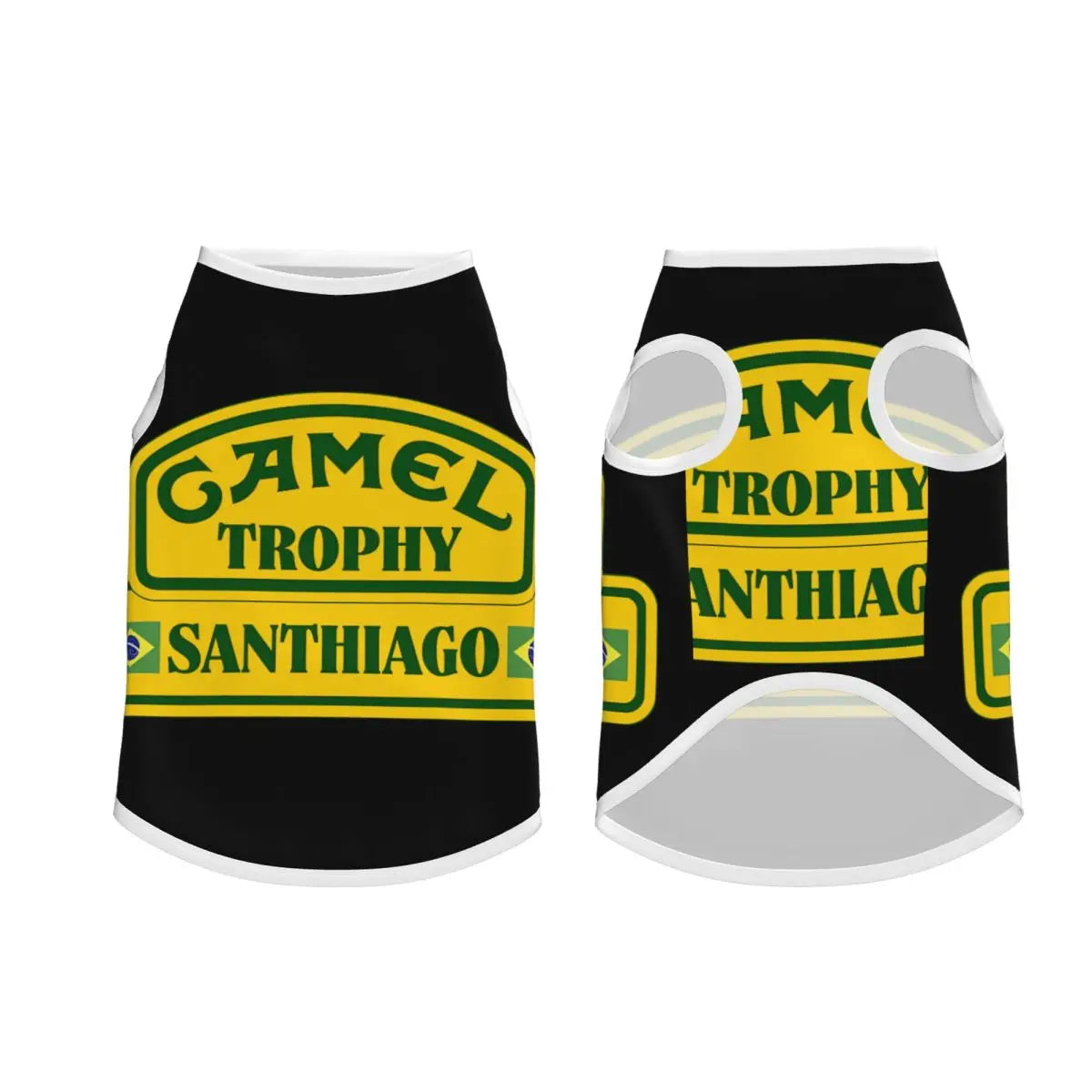 Personalized Camel Trophy Dogs Clothes Breathable Soft Pet Vests Large Dog Jacket Pet Accessories