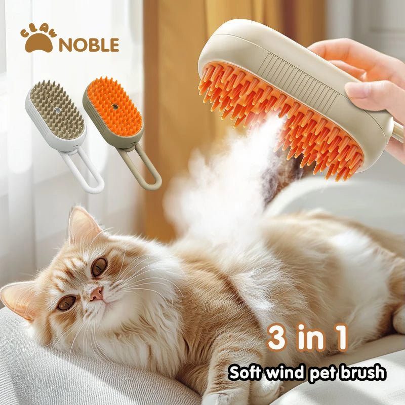 Electric Steam Pet Brush 🐾⚡