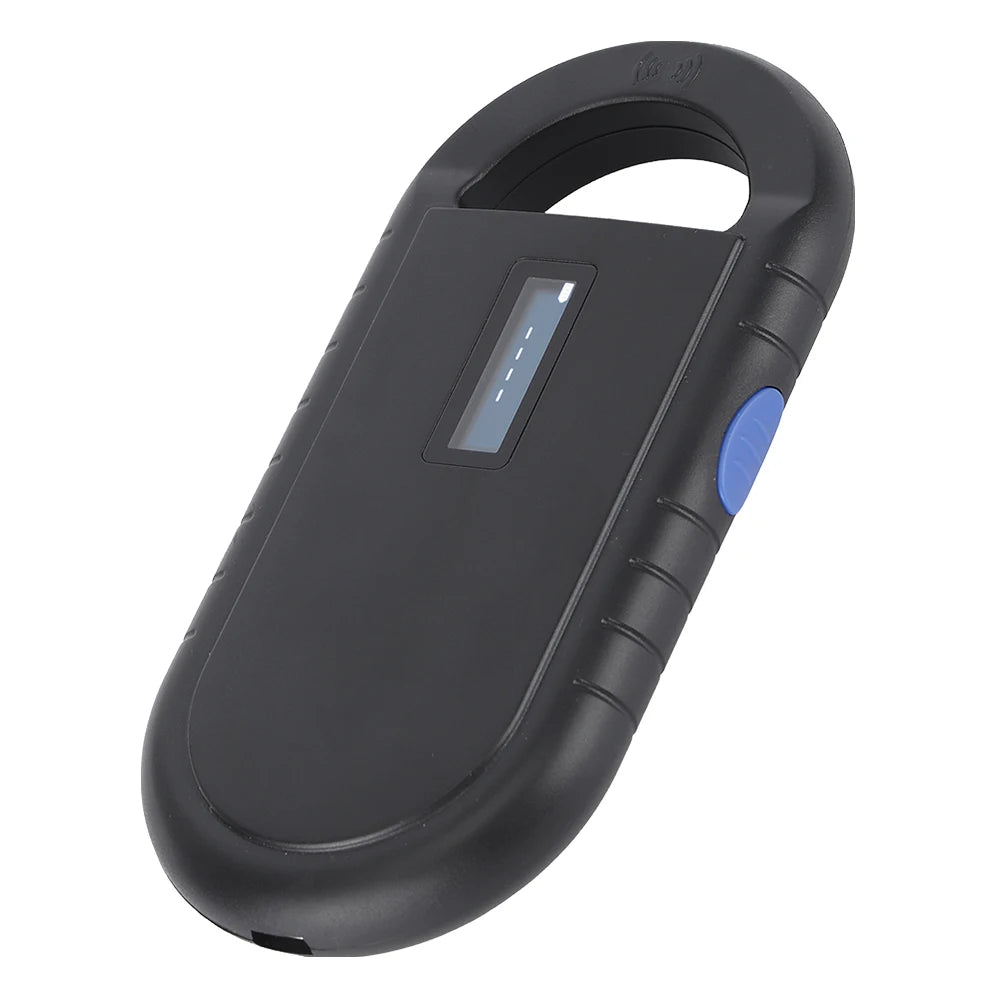 Micro Chip Reader Scanner Rechargeable Pet Chip ID Scanner Handheld 134.2kHz 125kHz for ISO 11784/11785 FDX-B and ID64 RFID EMID