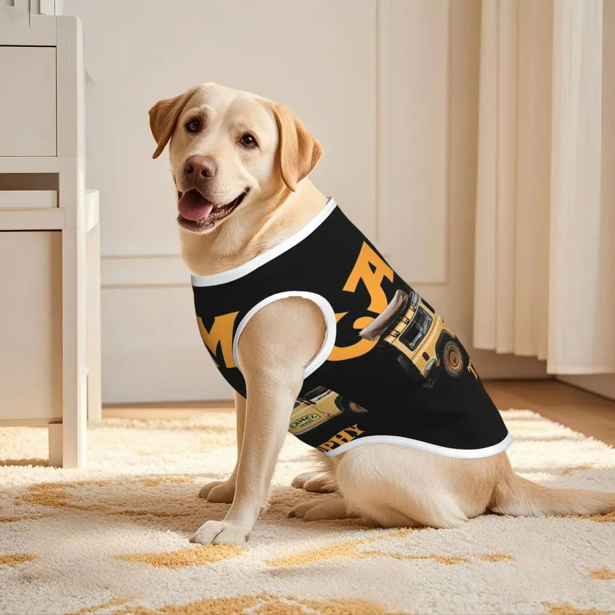 Personalized Camel Trophy Dogs Clothes Breathable Soft Pet Vests Large Dog Jacket Pet Accessories