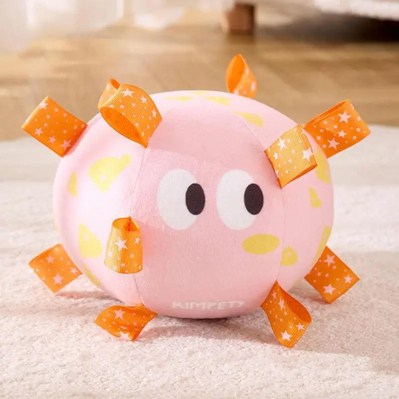 Dog Toy Soccer Ball Squeak Large Dog Squeaky Ball With Straps Aggressive Pets Interactive Ball