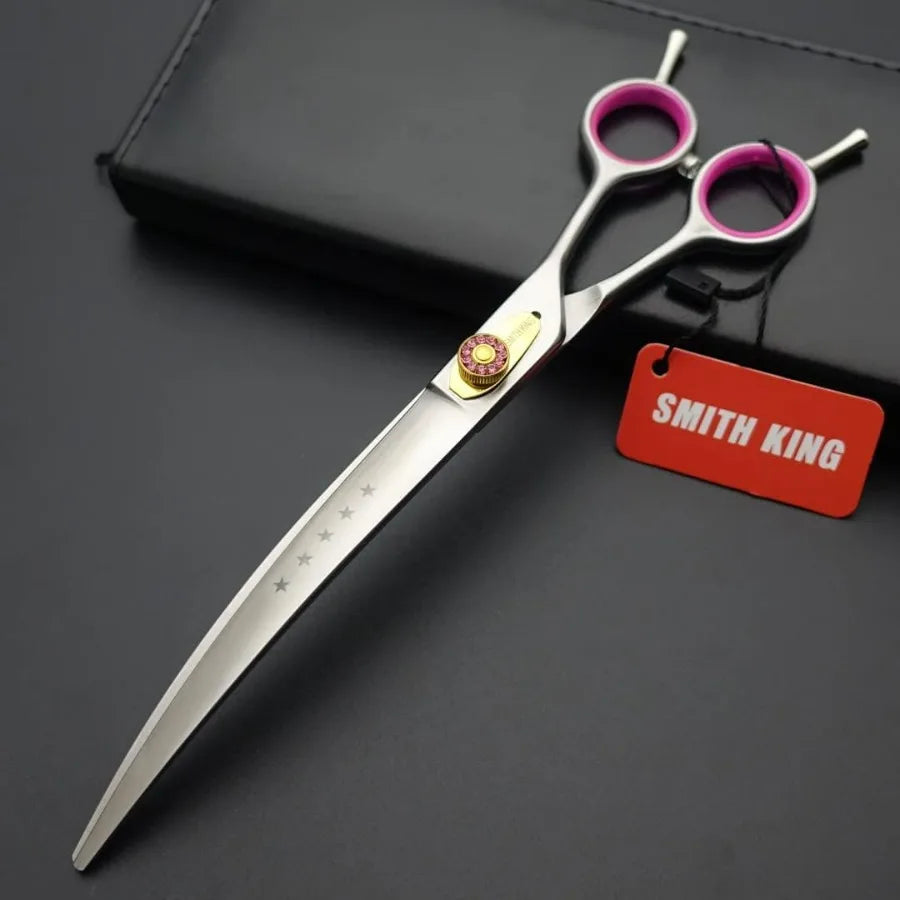 Professional Dog Grooming Shears Set Dogs Straight thinning Curved scissors chunkers Scissorswith comb in 1 Set for Righthanded