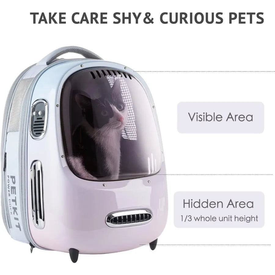 Cat Backpack Carrier with Inbuilt Fan Light AirlineApproved Pet Backpack