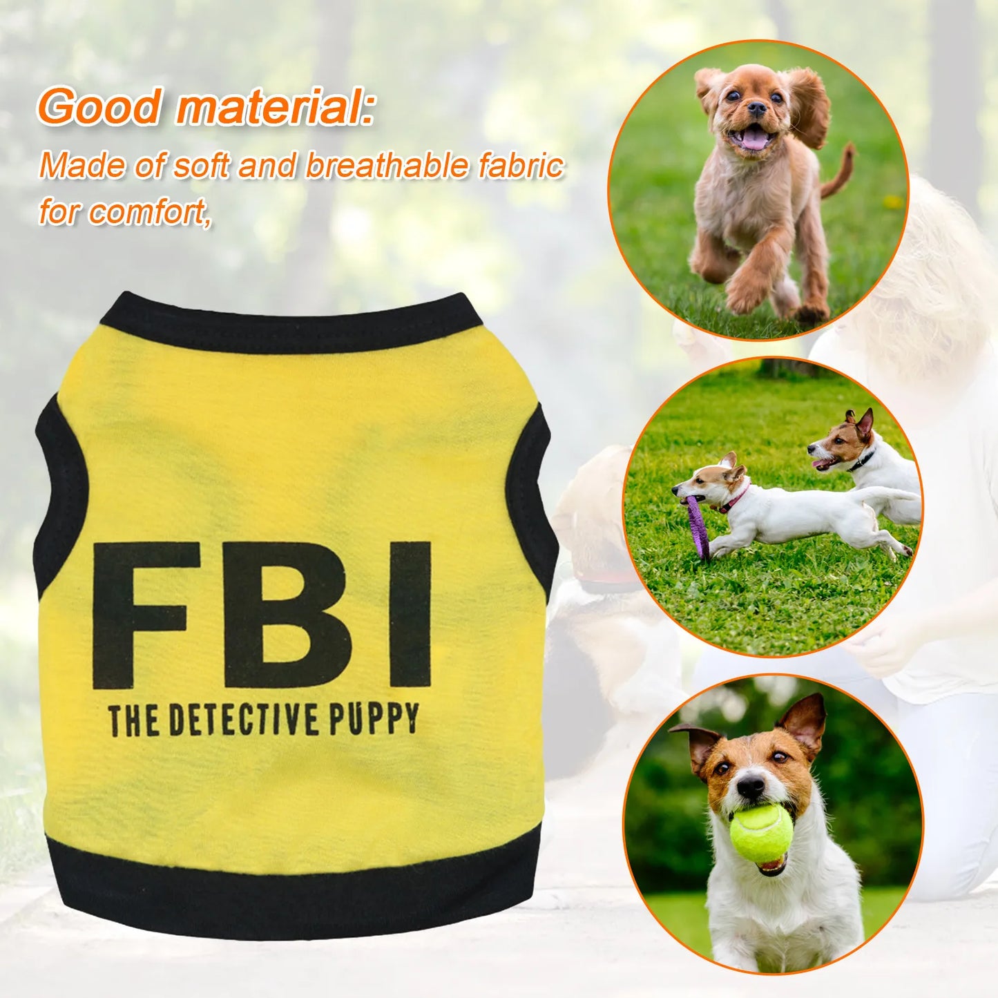 FBI Camouflage Dog Vest 🐶🕶️👕