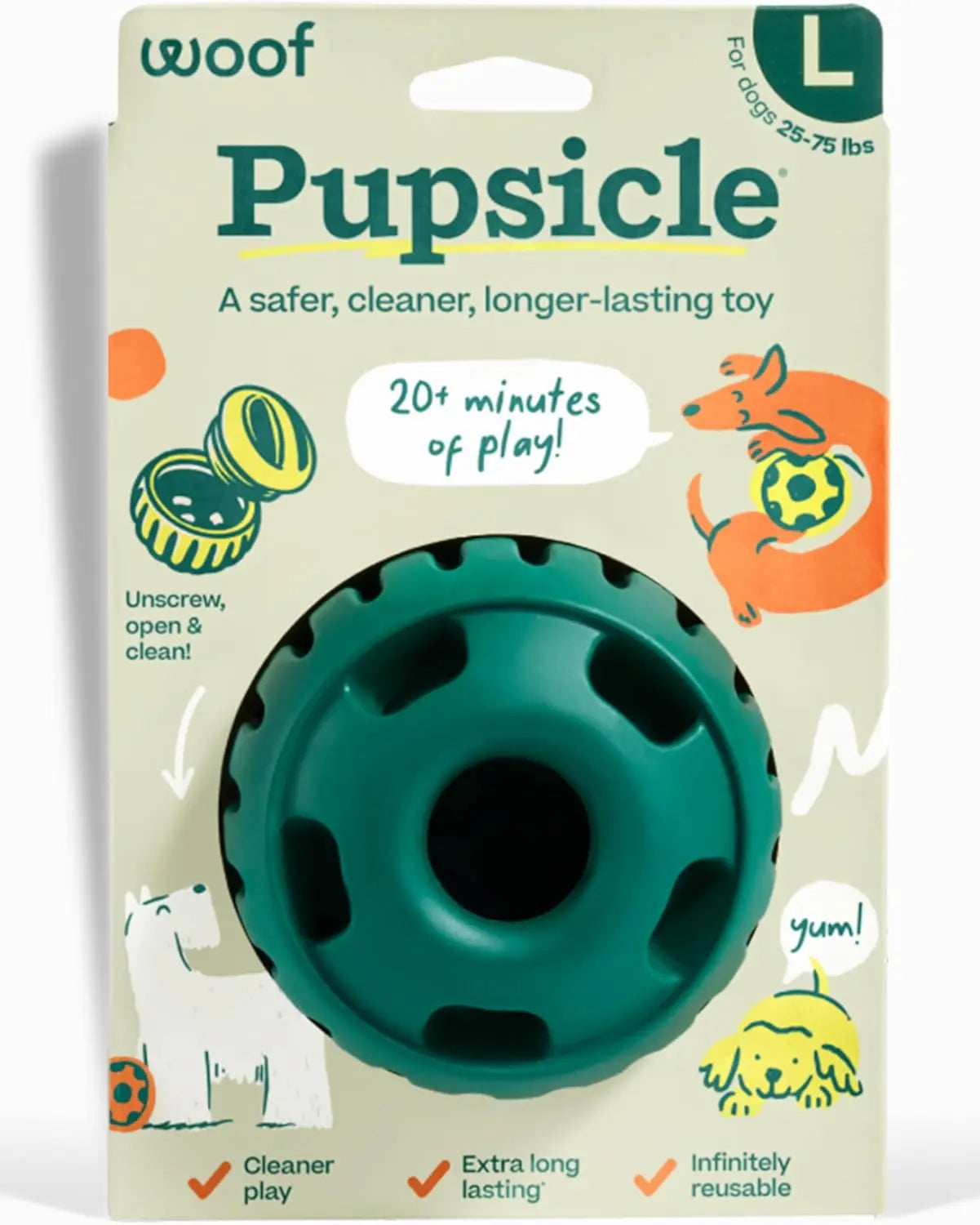Interactive Dog Ball Toy for Medium to Large Dogs, Long-Lasting and Low-Mess Design to Keep Pets Busy