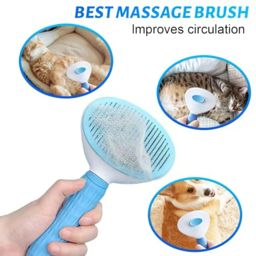 Dog Grooming Kit 9pcs Professional Scissors Set with Comb for Dogs Cats Dog Brush for Shedding Nail Clipper with Nail File Brus