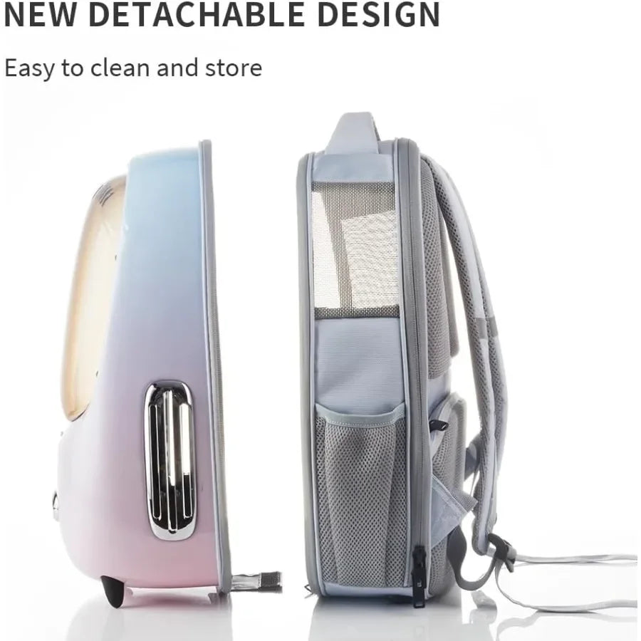 Cat Backpack Carrier with Inbuilt Fan Light AirlineApproved Pet Backpack