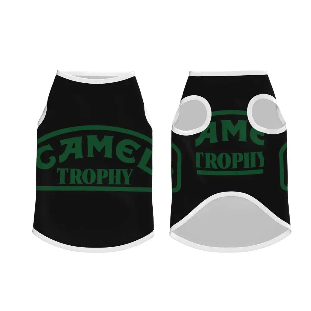 Personalized Camel Trophy Dogs Clothes Breathable Soft Pet Vests Large Dog Jacket Pet Accessories