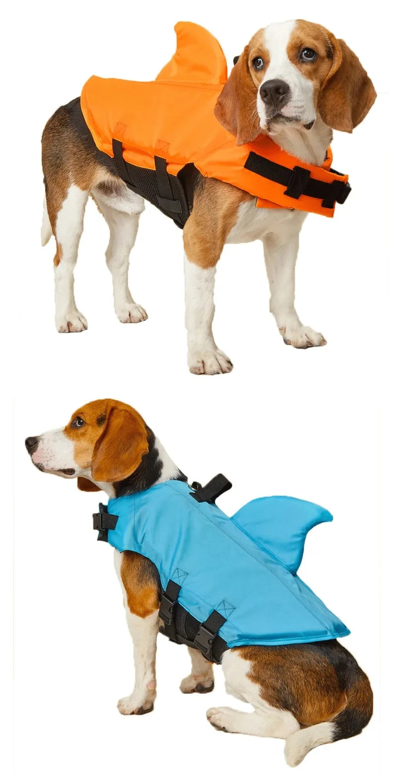 Shark Fin Dog Life Jacket 🦈🐶🦺