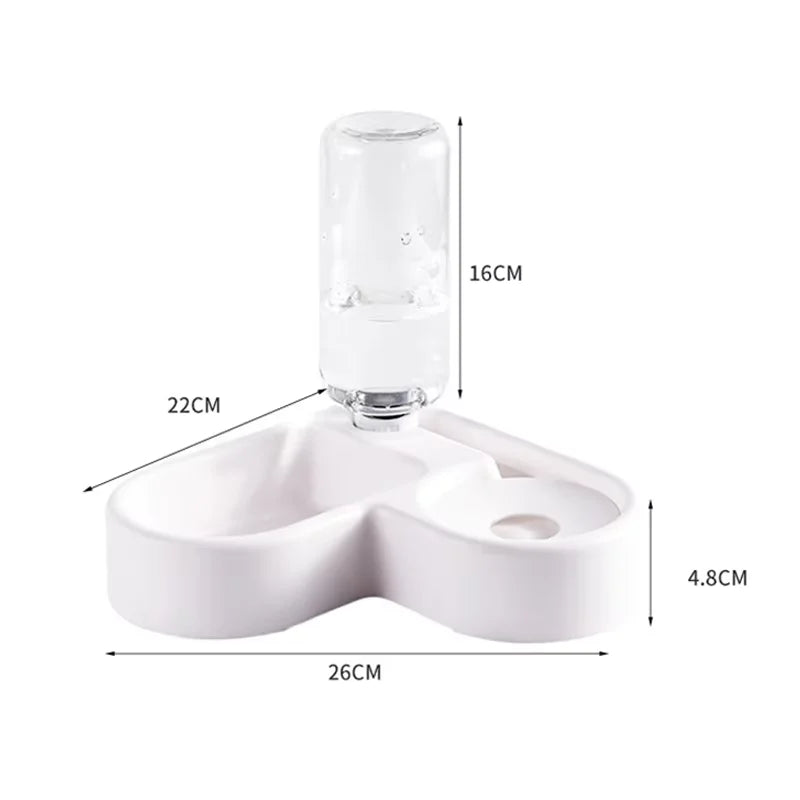 Automatic Double Pet Feeding Bowl with Water Dispenser 🐶🐱💧