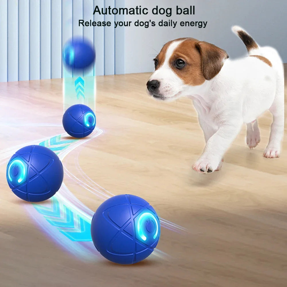 Smart Interactive Dog Ball: Auto Rolling & Moving Electric Toy with LED Lights, Relieve Boredom for Small, Medium, Large Dogs