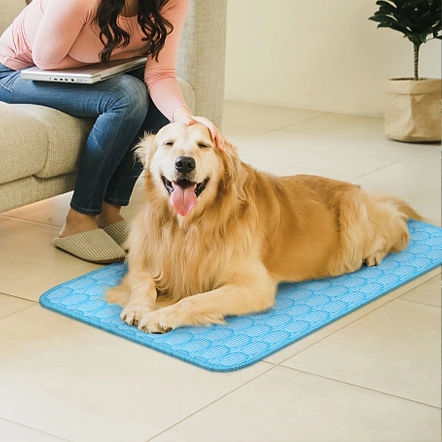 Pet Cooling Mat Cool Pad Cushion Dog Cat Puppy Blanket For Summer Sleeping