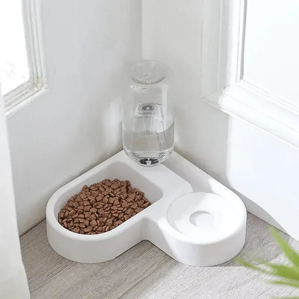 Automatic Double Pet Feeding Bowl with Water Dispenser 🐶🐱💧