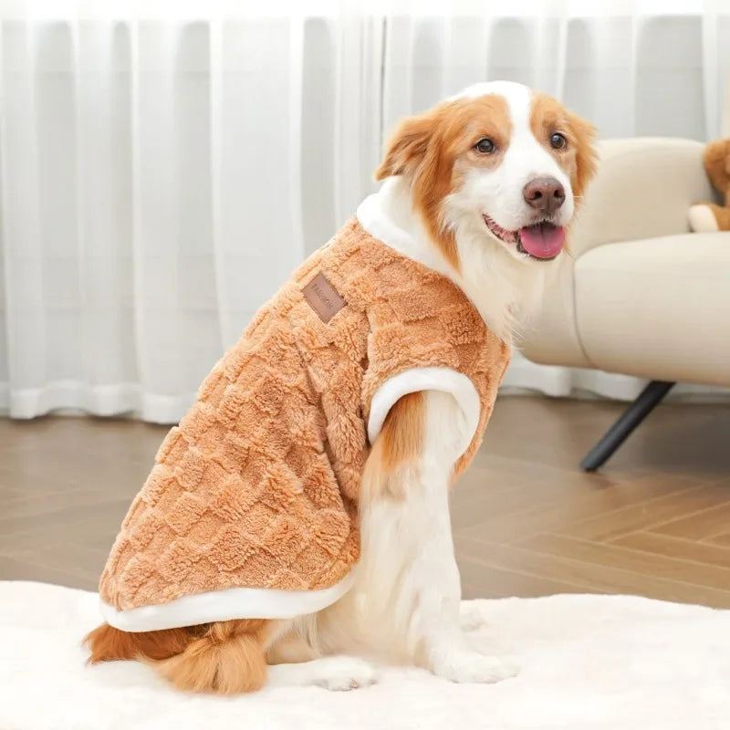 Pet Accessories Winter Dog Clothes for Dogs S-8XL Warm Dogs Coat Schnauzer Pug Clothing Sweatshirts Casual Dog Cat Clothing