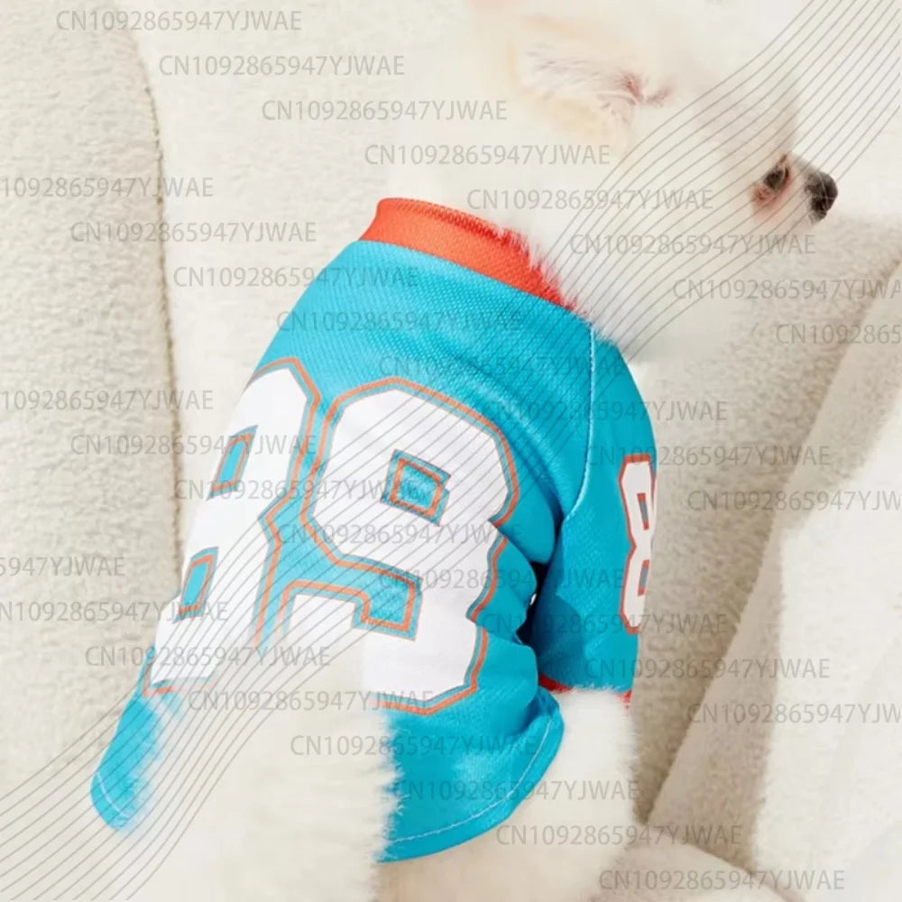 2026 Ronaldo 7  Mesh Dog Clothes Schnauzer Teddy Sport, Large Dog Jersey Basketball Clothing, Puppy T-Shirts, Pet Cat Shirts