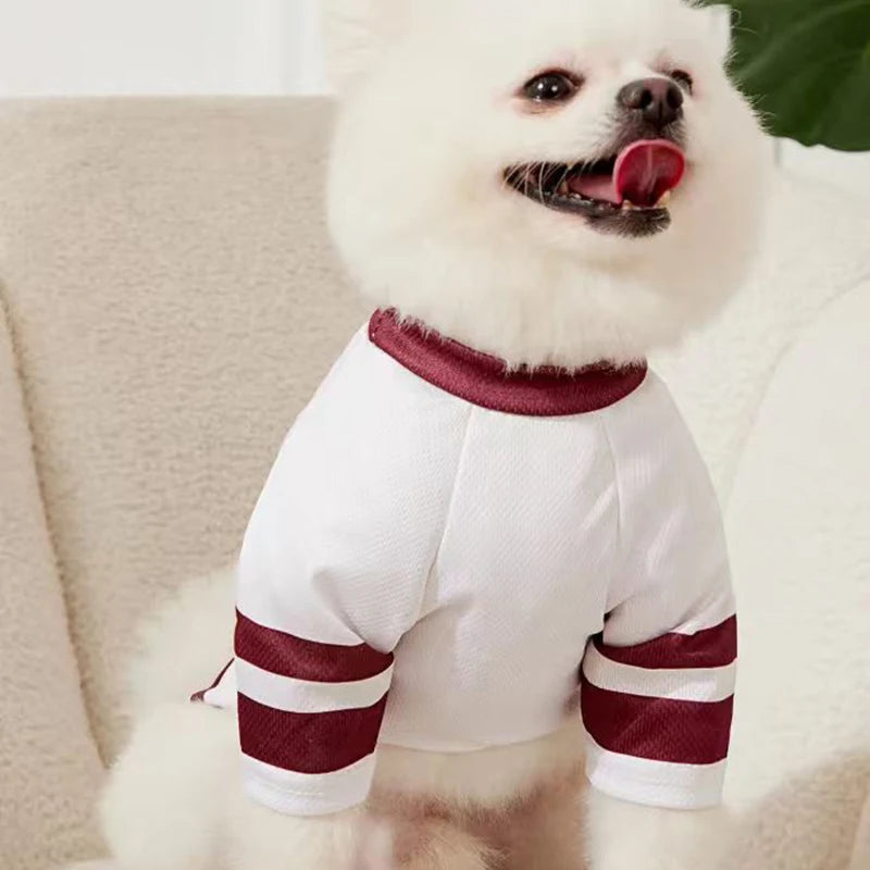 CALIFORNIA 27 Mesh Breathable Dog Jersey Basketball Clothing Teddy Sport Puppy T-Shirts Summer Pet Cat Shirts for Small Dogs