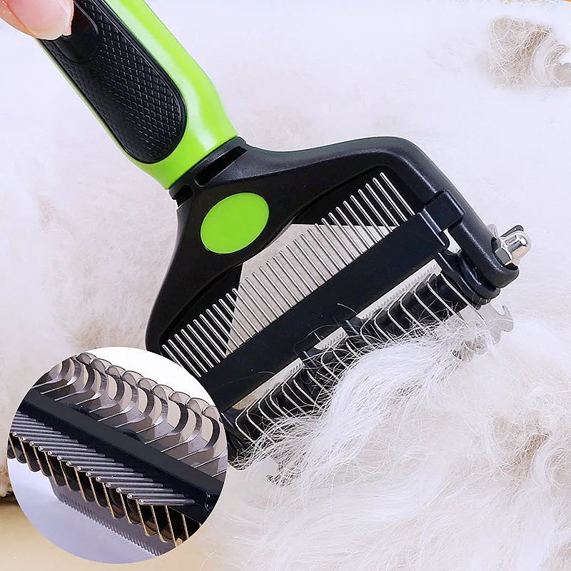 Dog Brush Knife Dog Comb Pet Hair Remover Foldable Combs for Dog Hair Knot Clean Pet Grooming Massage Cat Brush Pets Accessories
