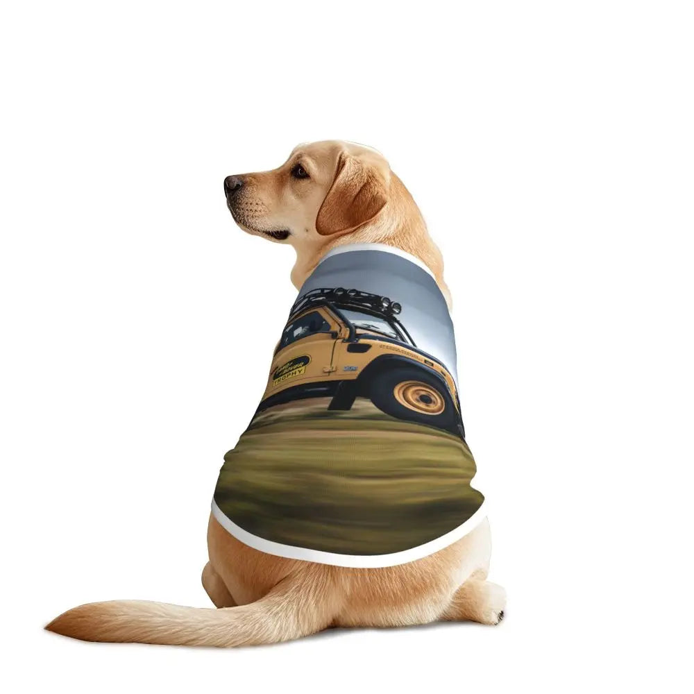 Personalized Camel Trophy Dogs Clothes Breathable Soft Pet Vests Large Dog Jacket Pet Accessories