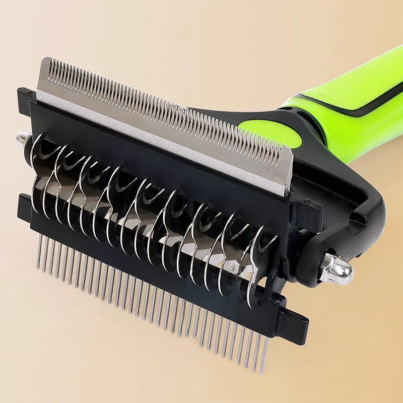 Dog Brush Knife Dog Comb Pet Hair Remover Foldable Combs for Dog Hair Knot Clean Pet Grooming Massage Cat Brush Pets Accessories