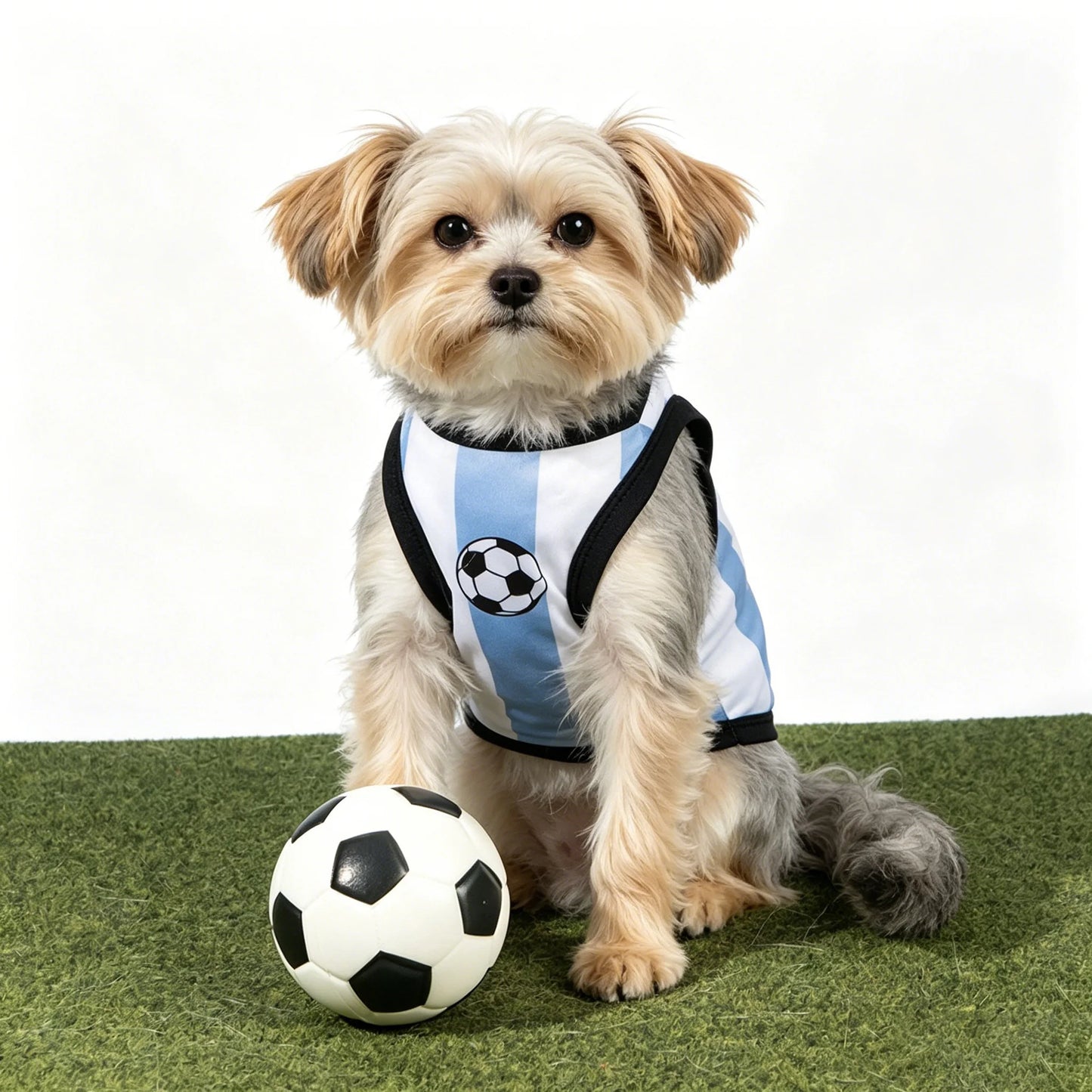 New Dog Soccer Jersey Breathable Summer Pet Clothes Quick-Dry Sleeveless Football Shirt Vest for Small Medium Large Dogs