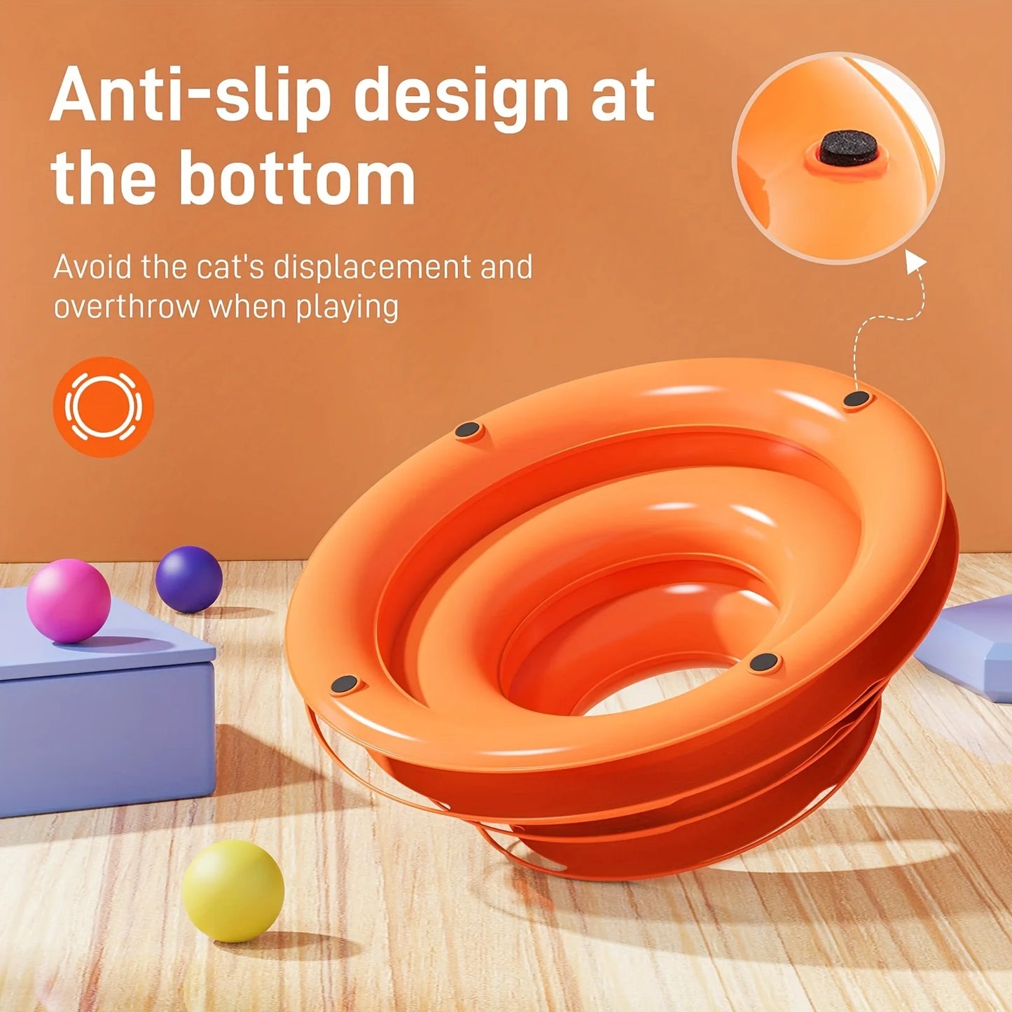 3-Layer Interactive Cat Toy Tower 🐱🎯🌈