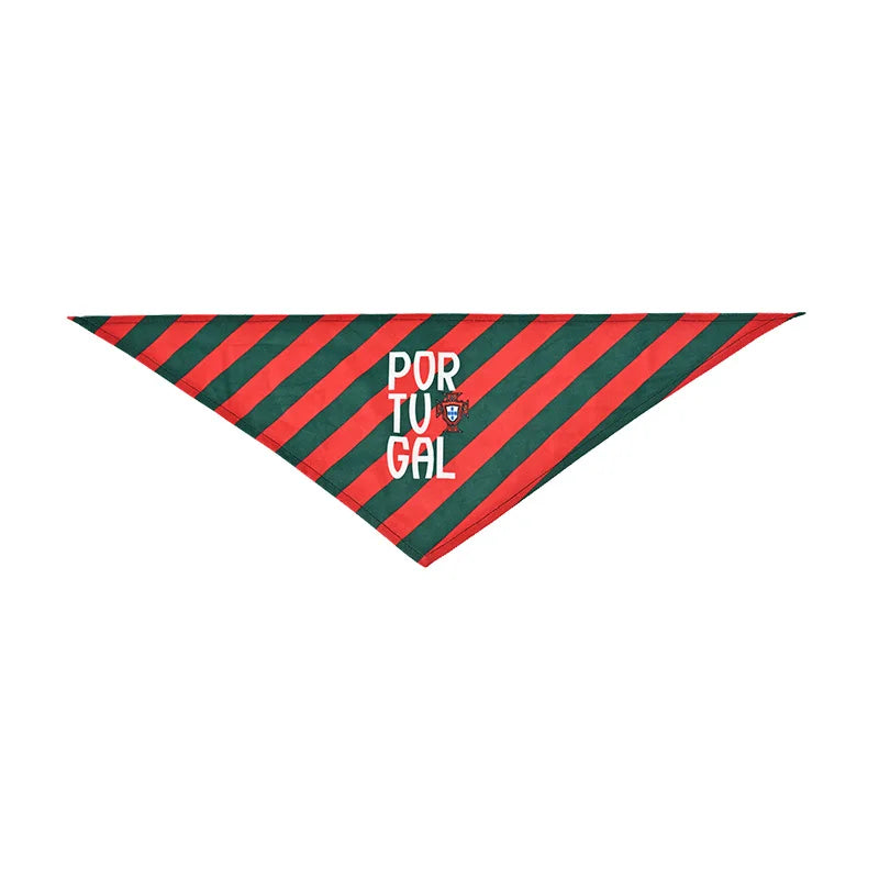 Portugal National Football Team Dog Bandana Cotton Washable Pet Scarf Triangular Bib for Dogs Cats Puppies