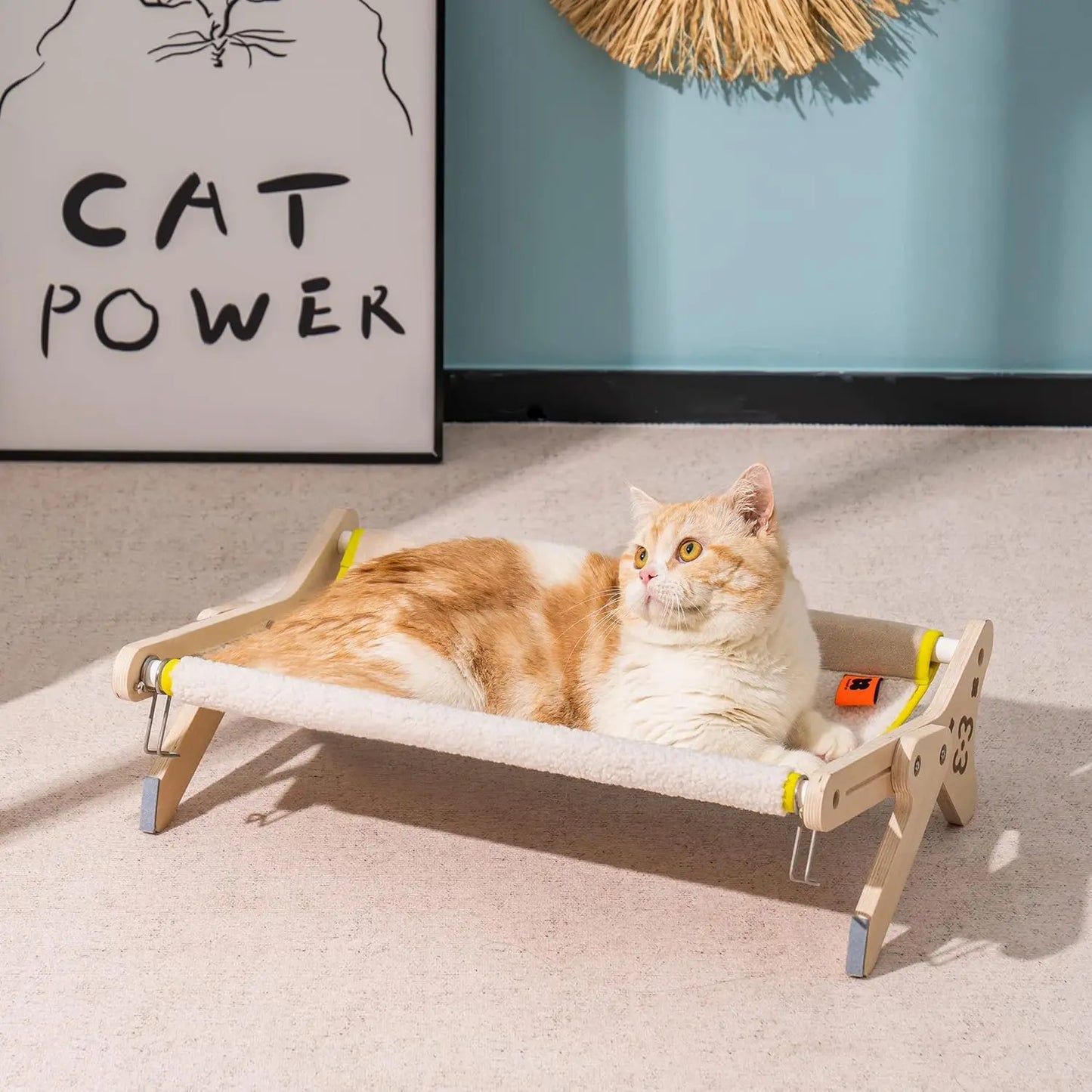 Cat Window Perch Cat Window Hammock Seat 2 in 1 Beige Cream Grey Pink Adjustable Steady Cat Bed for Indoor Cats