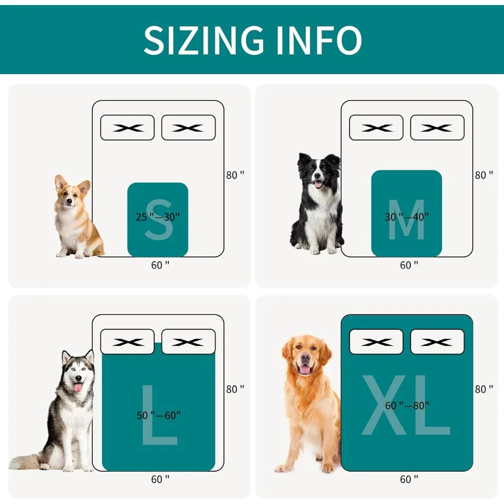 Waterproof Dog Blankets for Large Dogs Washable Super Soft Warm Fluffy Facecloth